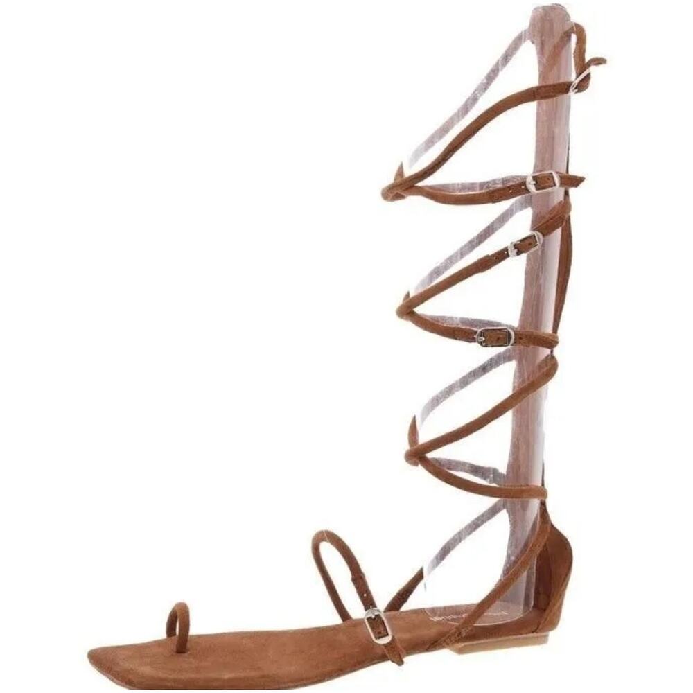 Jeffrey Campbell suede brown Gladiator sandals size 9 - Picture 2 of 7